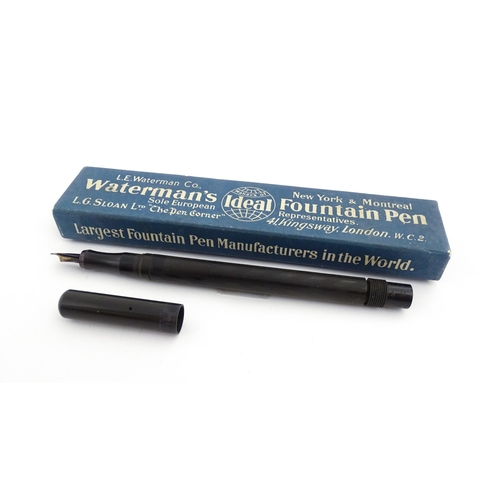 1275 - A quantity of mid 20th fountain pens, comprising two boxed Waterman's Ideal pens, a boxed Conway Ste... 