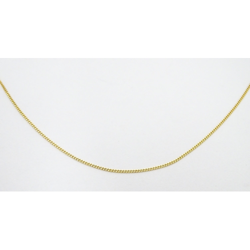 698 - Two 9ct gold chains. Together with two silver chains. Gold chains approx. 18