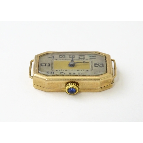 757 - A quantity of gold cased wristwatches and case. Together with 9ct gold, gilt metal and silver gilt w... 