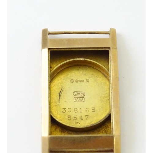 757 - A quantity of gold cased wristwatches and case. Together with 9ct gold, gilt metal and silver gilt w... 