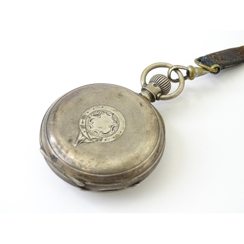 766 - Three various 19thC silver pocket watch to include a pair cased example hallmarked London 1825, make... 