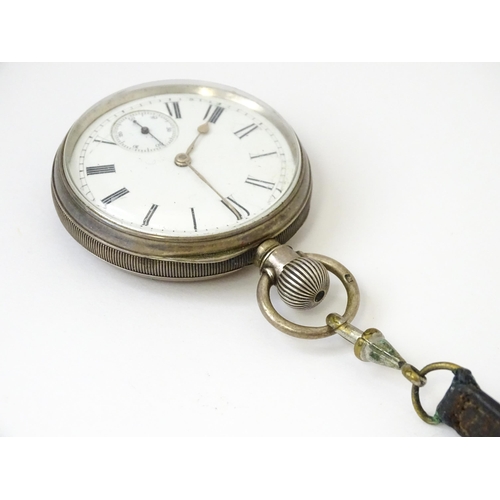 766 - Three various 19thC silver pocket watch to include a pair cased example hallmarked London 1825, make... 