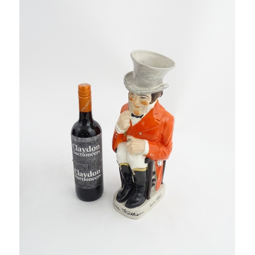 1332 - A 20thC Ashtead Potters limited edition Johnnie Walker advertising jug modelled as Percy Metcalfe. M... 