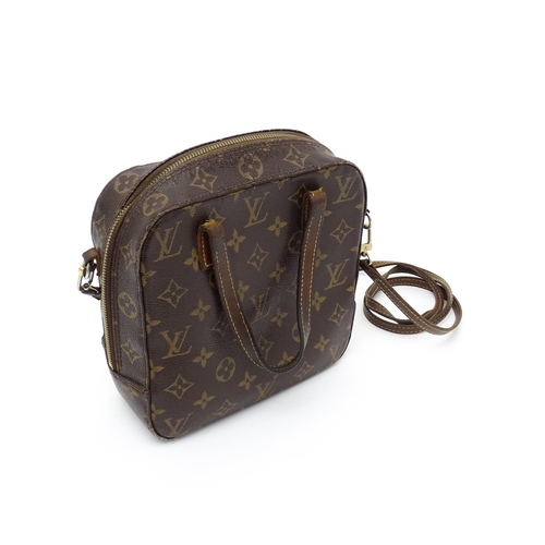 1400 - Vintage fashion / clothing: A Louis Vuitton Spontini leather handbag with classic brown monogram. Da... 