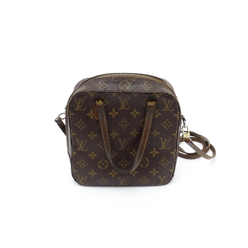 1400 - Vintage fashion / clothing: A Louis Vuitton Spontini leather handbag with classic brown monogram. Da... 