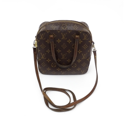 1400 - Vintage fashion / clothing: A Louis Vuitton Spontini leather handbag with classic brown monogram. Da... 