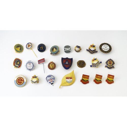 770 - Trade Union Interest: a quantity of assorted badges, pins, etc. to include National Union of Gold Si... 