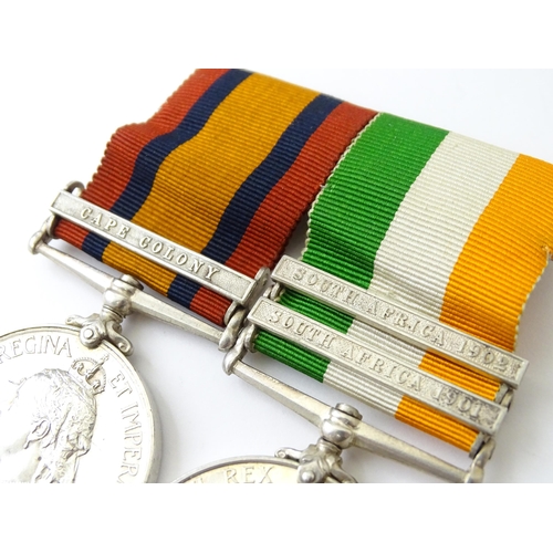 811 - Militaria , Boer War : a campaign medal group awarded to 1843 Private A. Bennett , Duke of Edinburgh... 