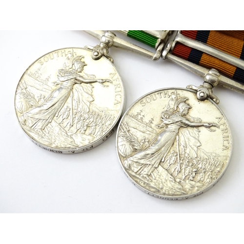 811 - Militaria , Boer War : a campaign medal group awarded to 1843 Private A. Bennett , Duke of Edinburgh... 