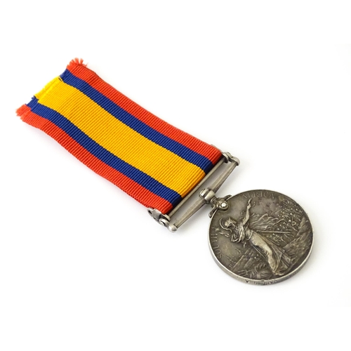 813 - Militaria , Boer War : a Queen's South Africa medal , awarded to 1005 Gunner J. Fick , Cape Garrison... 