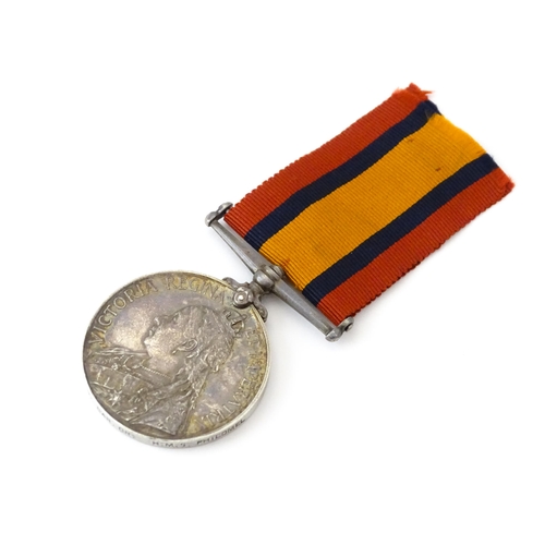 815 - Militaria , Boer War : a Queen's South Africa medal  , awarded to J. E. Pulleyblank , Carpenters Cre... 