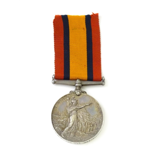 815 - Militaria , Boer War : a Queen's South Africa medal  , awarded to J. E. Pulleyblank , Carpenters Cre... 