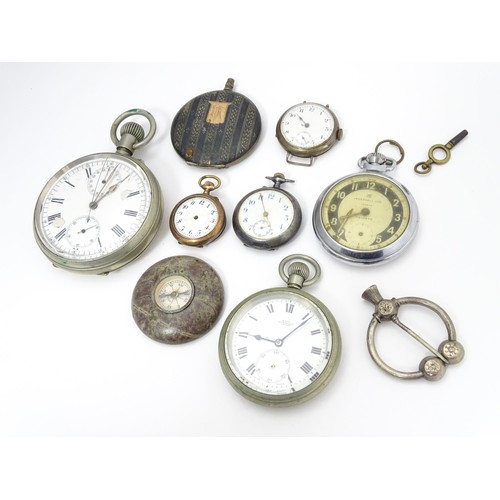 765 - Assorted items to include a Goliath pocket watch, a 'Kay's Standard Lever' pocketwatch, a Continenta... 