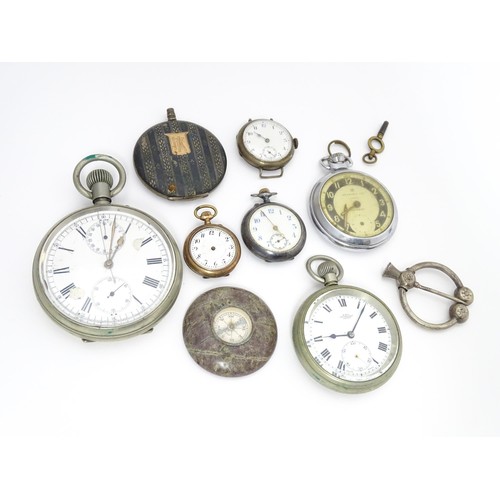 765 - Assorted items to include a Goliath pocket watch, a 'Kay's Standard Lever' pocketwatch, a Continenta... 