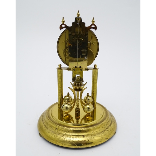 1510 - A late 20thC anniversary / torsion clock by Haller. Approx. 11 3/4