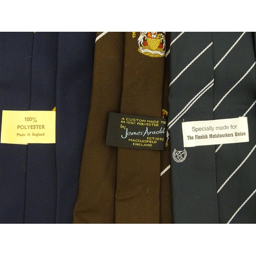 797 - Trade Union Interest: a quantity of assorted ties, to include The Bradford Textile Society, NUM Midl... 