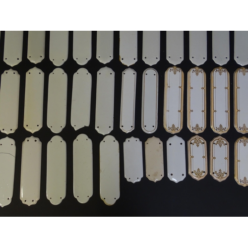 1357 - A quantity of 19thC Chatsworth House ceramic finger plates. Various patterns and sizes. Majority wit... 