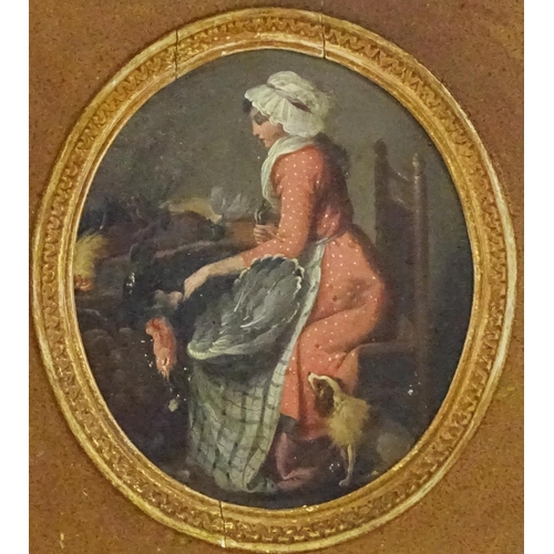 1826 - Manner of James Ward (1769-1859), 19th century, Oil on board, An interior scene with a woman prepari... 