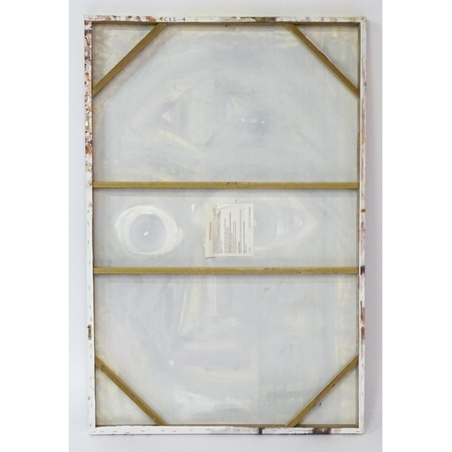 1852 - Chieftan Solo, 21st century, Oil on recycled canvas, Normal, An abstract composition with face. Appr... 