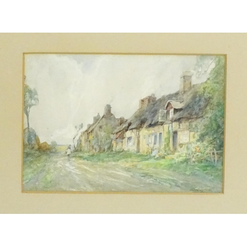 1888 - George Henry Whyatt (1895-1945), Watercolours, A pair of countryside scenes comprising a village sce... 