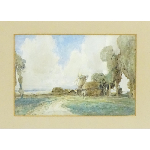 1888 - George Henry Whyatt (1895-1945), Watercolours, A pair of countryside scenes comprising a village sce... 