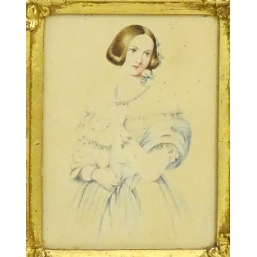 1903 - 19th century, Watercolour, A portrait of Jenny Lind, the Swedish Nightingale. Possibly by Richard Ja... 