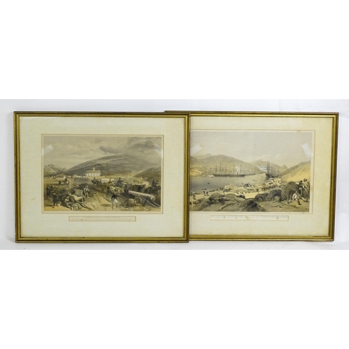 1959 - After William Simpson, 19th century, Lithographs, Two studies from the series The Seat of War in the... 