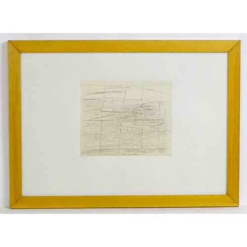 1970 - Enrico della Torre (1931-2022), Italian School, Limited edition etching, Abstract Composition. Signe... 