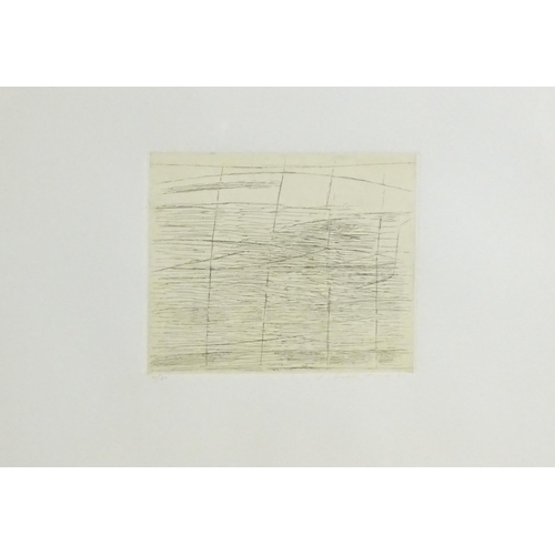 1970 - Enrico della Torre (1931-2022), Italian School, Limited edition etching, Abstract Composition. Signe... 