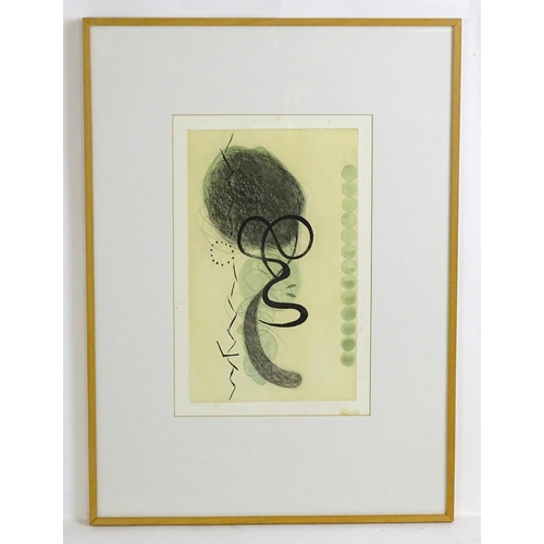 1975 - After Enrico della Torre (1931-2022), Italian School, Limited edition etching / aquatint, Traccia / ... 