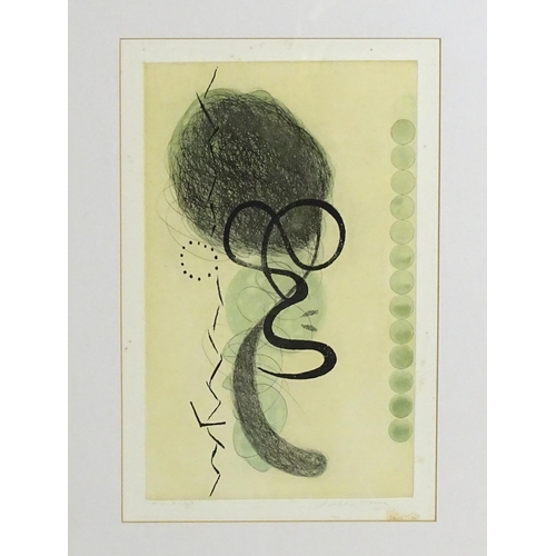 1975 - After Enrico della Torre (1931-2022), Italian School, Limited edition etching / aquatint, Traccia / ... 