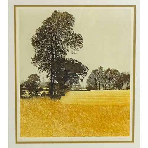 1976 - Philip Greenwood (b. 1943), Limited edition etching and aquatint, Grasswalk. Signed, titled and numb... 