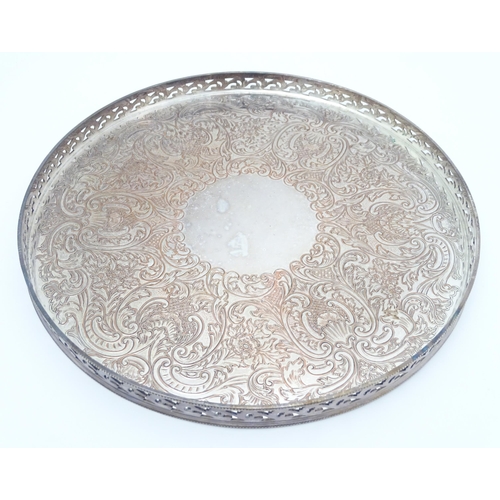 517 - A quantity of 19thC and later silver plate items to include a large twin handled tray, entree dishes... 