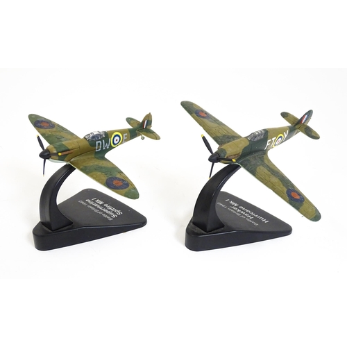 84 - Toys: A quantity of die cast scale model planes comprising three Corgi Toys examples from the Aviati... 