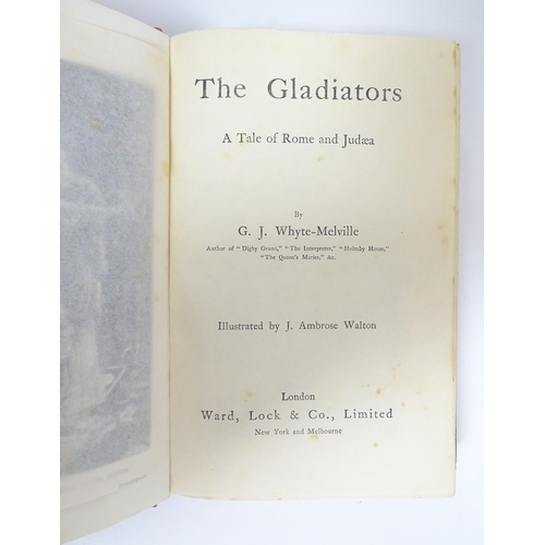 123 - Books: Eight titles by G. J. Whyte Melville comprising Digby Grand, The Brookes of Bridlemere, Kate ... 