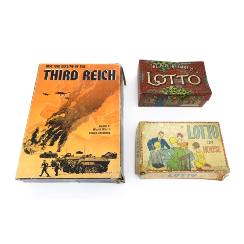 124 - Toys: Three games to include Rise and Decline of the Third Reich - A Game of World War II Grand Stra... 