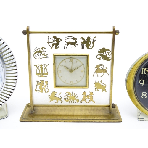 125 - Five assorted vintage retro clocks to include one by Ingersoll Ltd., Big Ben Repeater by Westclox, B... 