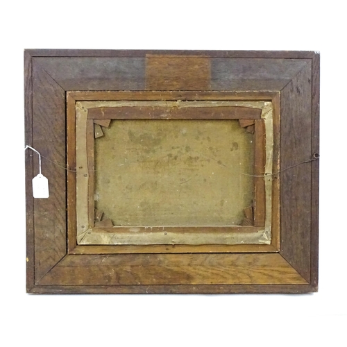 316 - P. Franks, Early 20th century, Oil on canvas, A country landscape at sunset with cottages beyond. Si... 