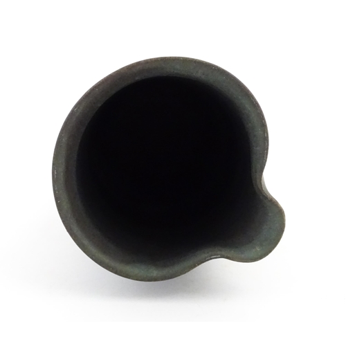 342 - Five studio pottery items by Deborah Hopson Wolpe, comprising ewer, bowl, and three beakers each wit... 