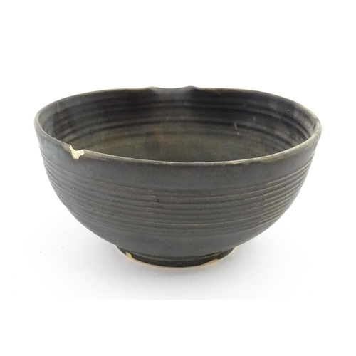 342 - Five studio pottery items by Deborah Hopson Wolpe, comprising ewer, bowl, and three beakers each wit... 