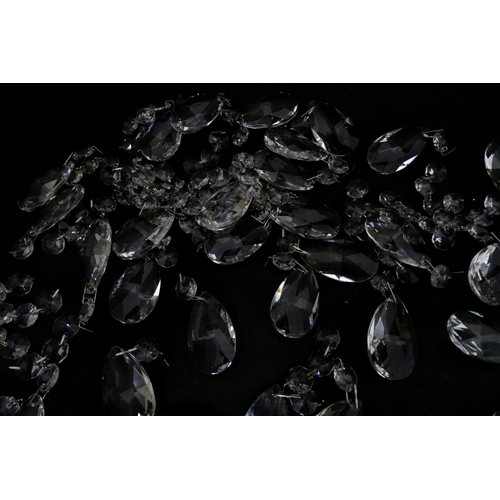 383 - A quantity of acrylic lustre drops. Largest drop approx. 2