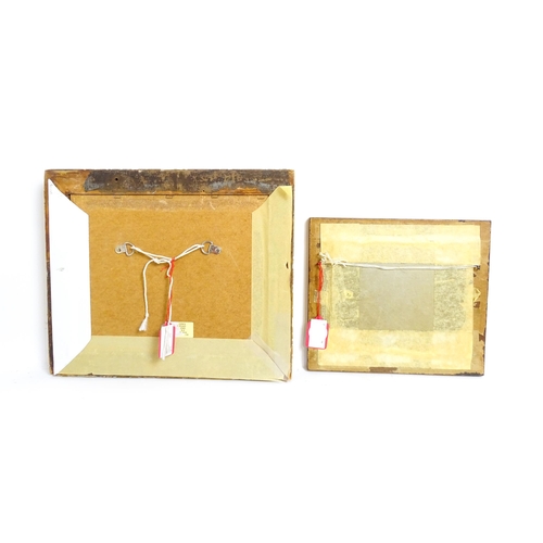 394 - An early 20thC stevengraph woven on silk titled Phoebus & Aurora. Together with a print after Hendri... 