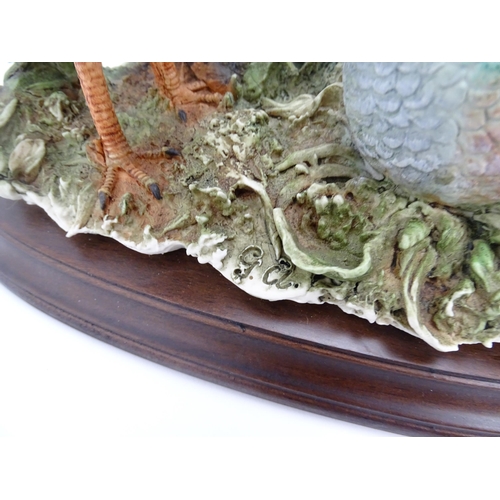 420 - A Capodimonte model of grouse birds, designed by Giuseppe Armani. Approx. 7 3/4