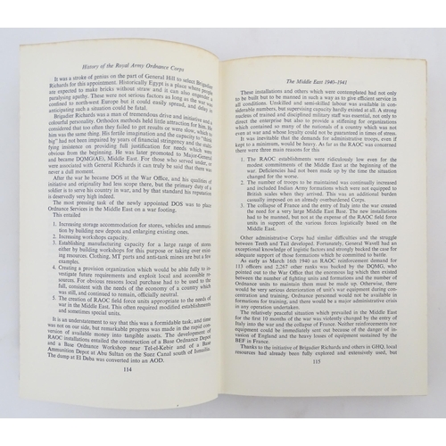 619 - Books: A History of the Royal Army Ordnance  Corps 1920-1945, by Brigadier A. H. Fernyhough. Togethe... 