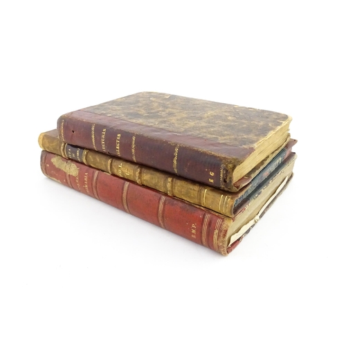 621 - Books: Three 19thC Spanish texts comprising Lecturas Selectas en prosa y verso, by Jose Joaquin Orti... 