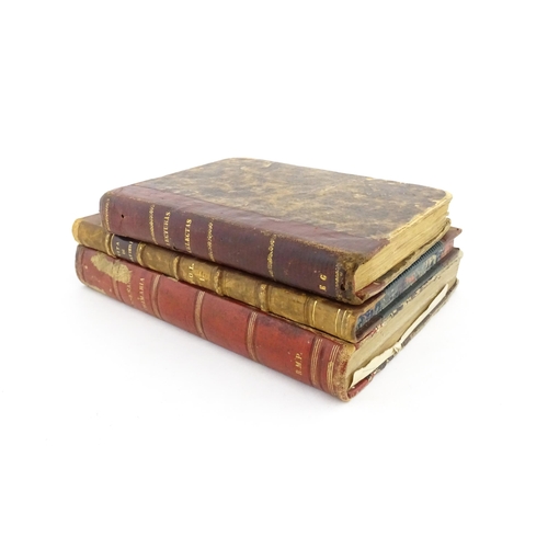 621 - Books: Three 19thC Spanish texts comprising Lecturas Selectas en prosa y verso, by Jose Joaquin Orti... 