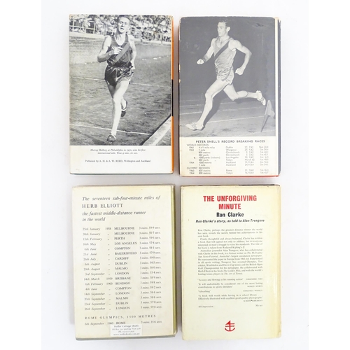 624 - Books: Four books on the subject of runners / running comprising No Bugles No Drums by Peter Snell a... 