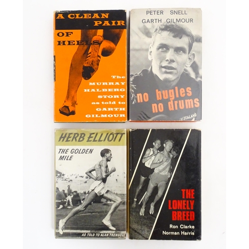 624 - Books: Four books on the subject of runners / running comprising No Bugles No Drums by Peter Snell a... 