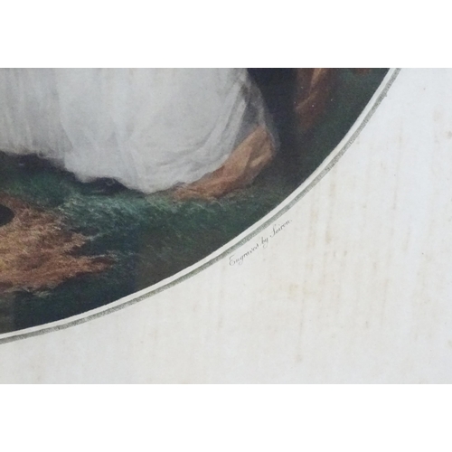 634 - F. Soiron, after George Morland, Engraving, St James Park, titled under. Approx. 14 1/2