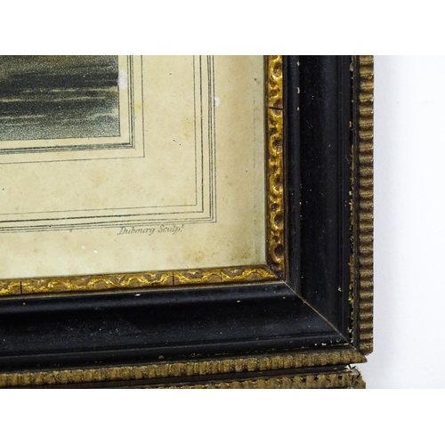 638 - Mathew Dubourg, Ater Franz Joseph Manskirch (1768-1830), Colour aquatint, Catching the Badger, from ... 